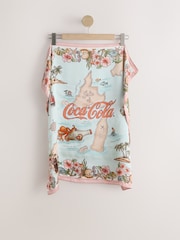 Coca Cola Licensed Map Print Square Lighweight Scarf - Image 5 of 8