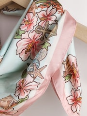 Coca Cola Licensed Map Print Square Lighweight Scarf - Image 7 of 8