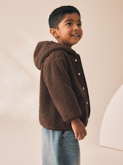 Chocolate Brown Hooded Fleece (3mths-7yrs) - Image 4 of 12