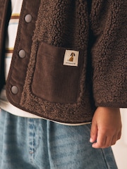Chocolate Brown Hooded Fleece (3mths-7yrs) - Image 6 of 12