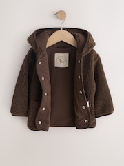 Chocolate Brown Hooded Fleece (3mths-7yrs) - Image 8 of 12