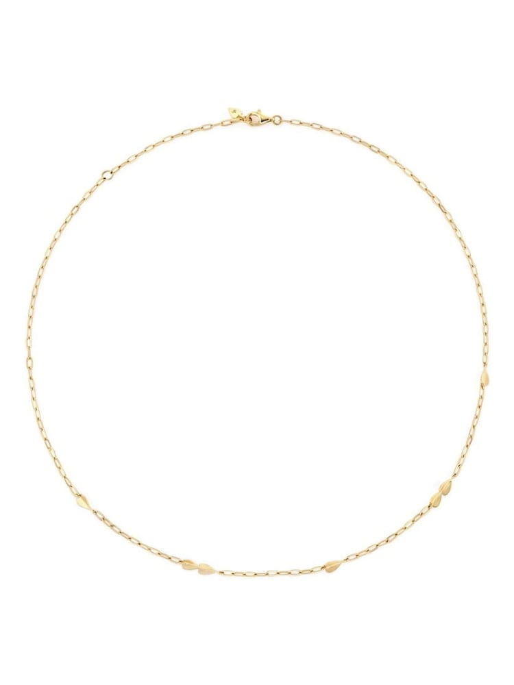 Dinny Hall Gold Tone Folded Heart Chain Necklace - Image 1 of 3 Dinny Hall Gold Tone Folded Heart Chain Necklace - Image 1 of 3