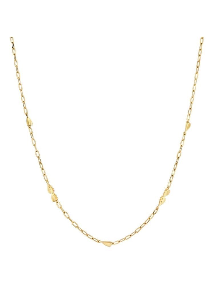 Dinny Hall Gold Tone Folded Heart Chain Necklace - Image 2 of 3 Dinny Hall Gold Tone Folded Heart Chain Necklace - Image 2 of 3
