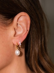 Dorado - Dinny Hall Tone Thalassa Baroque Pearl Drops Earrings - Imagen 2 de 5