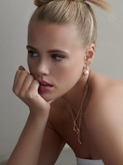 Dorado - Dinny Hall Tone Thalassa Baroque Pearl Drops Earrings - Imagen 3 de 5