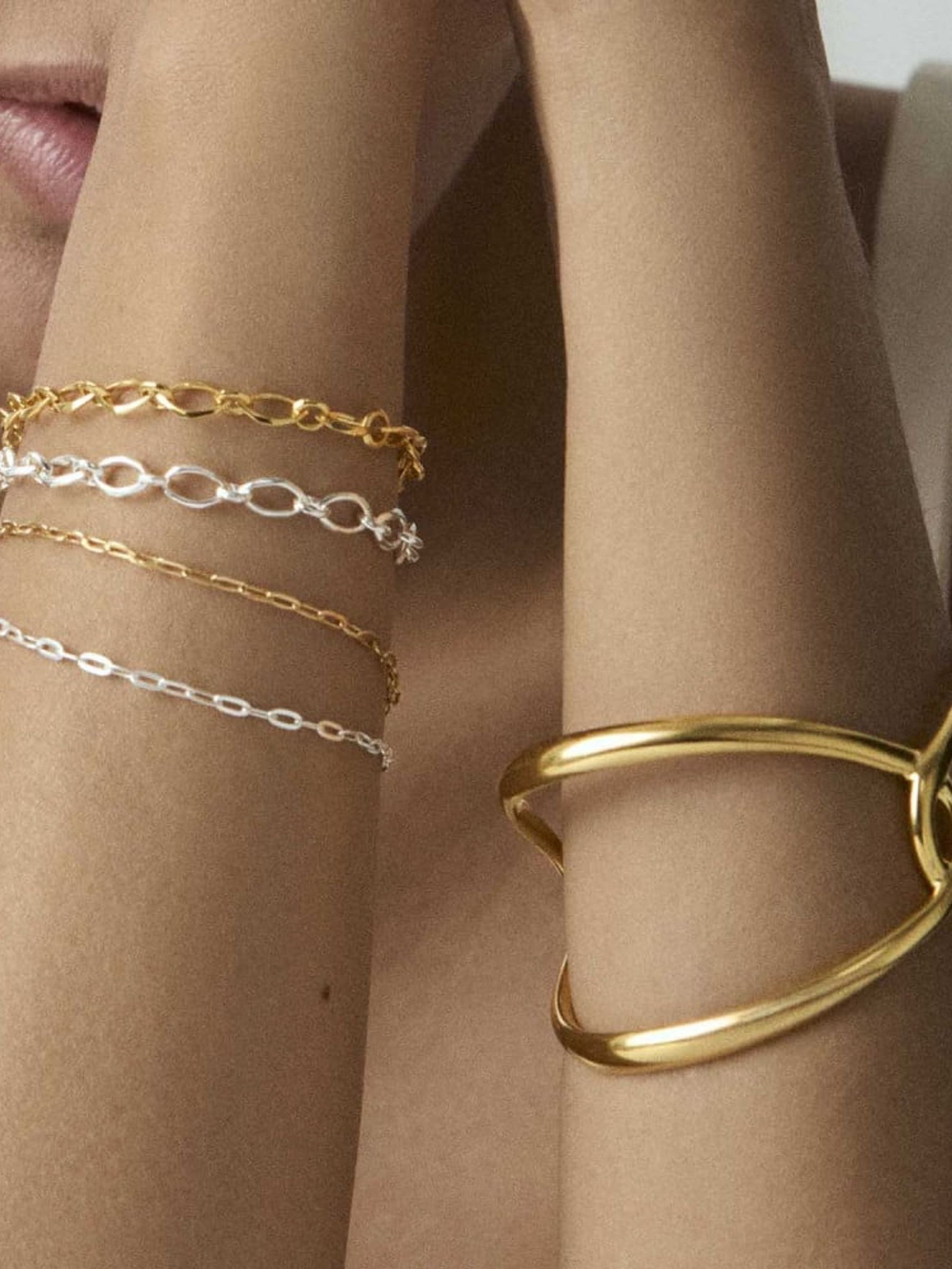 Buy Dinny Hall Gold Signature Paperclip Chain Bracelet from Next Gibraltar