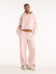 New Balance Pale Pink Trackside Fleece Full Zip Hoodies - Image 1 of 5