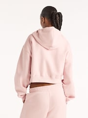 New Balance Pale Pink Trackside Fleece Full Zip Hoodies - Image 5 of 5