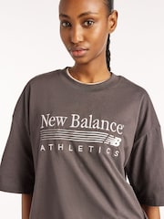 New Balance Black Trackside Oversized T-Shirt - Image 4 of 6