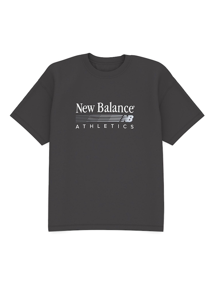 New Balance Black Trackside Oversized T-Shirt - Image 6 of 6