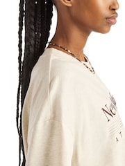 New Balance Cream Trackside Oversized T-Shirt - Image 5 of 5