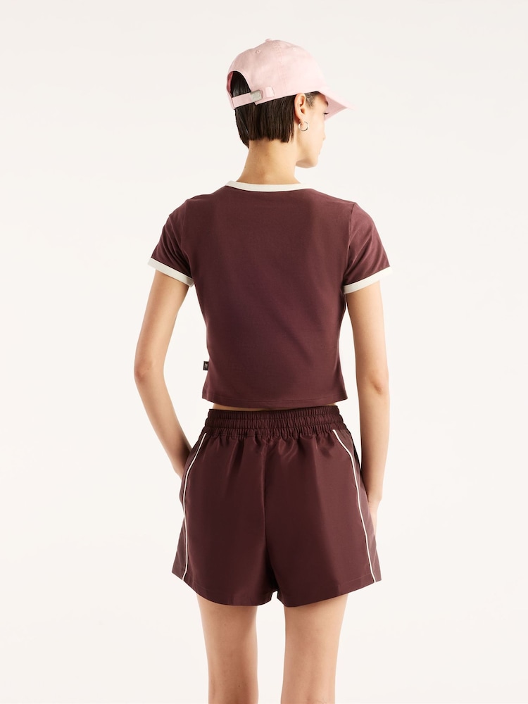 New Balance Brown Trackside Ringer T-Shirt - Image 2 of 10