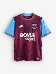 New Balance Burgundy Red West Ham United 26/27 Home Shorts Sleeve Jersey - Image 1 of 1
