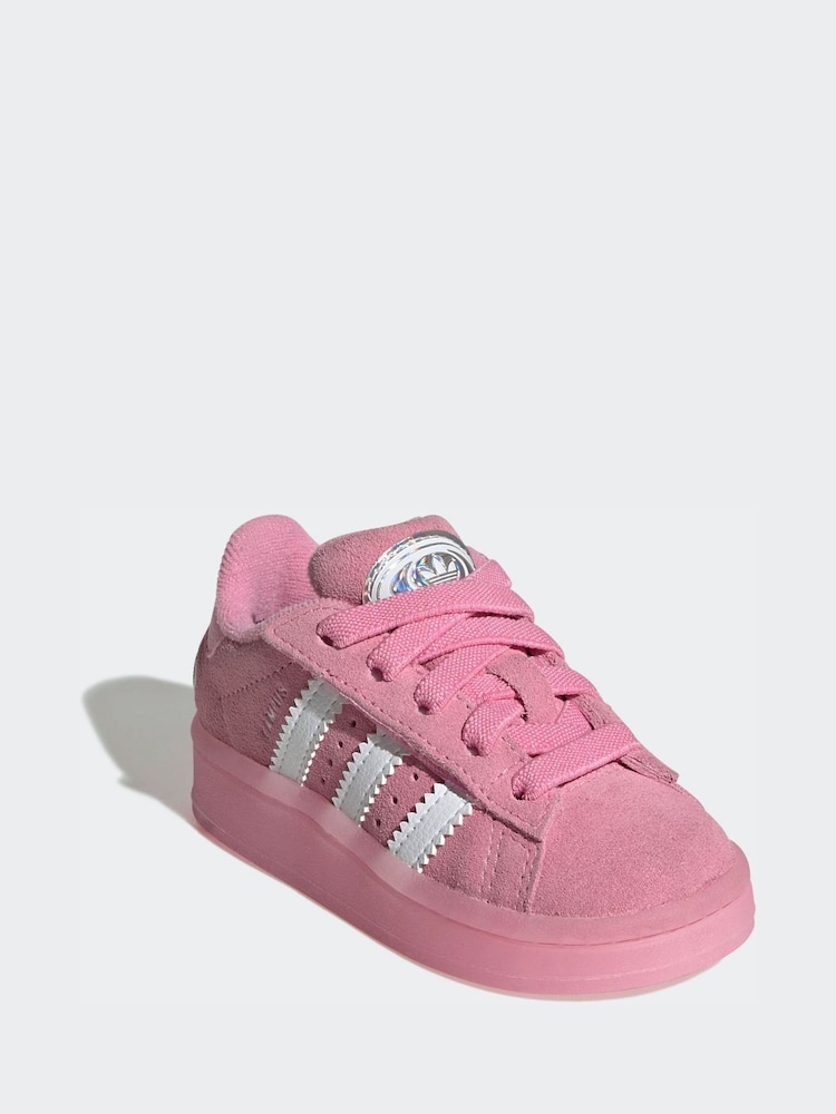 adidas Originals Pink Campus 00S Led Lights Comfort Closure Elastic Lace Shoes - Image 2 of 10 adidas Originals Pink Campus 00S Led Lights Comfort Closure Elastic Lace Shoes - Image 2 of 10