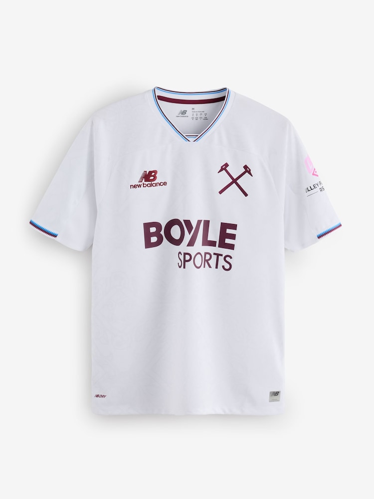 New Balance Cream West Ham United 26/27 Away Short Sleeve Jersey - Image 1 of 1 New Balance Cream West Ham United 26/27 Away Short Sleeve Jersey - Image 1 of 1