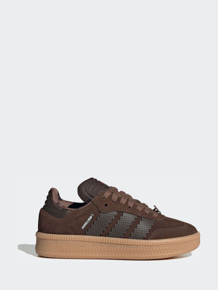adidas Originals Brown Samba Xlg X Minecraft Shoes - Image 1 of 10 adidas Originals Brown Samba Xlg X Minecraft Shoes - Image 1 of 10