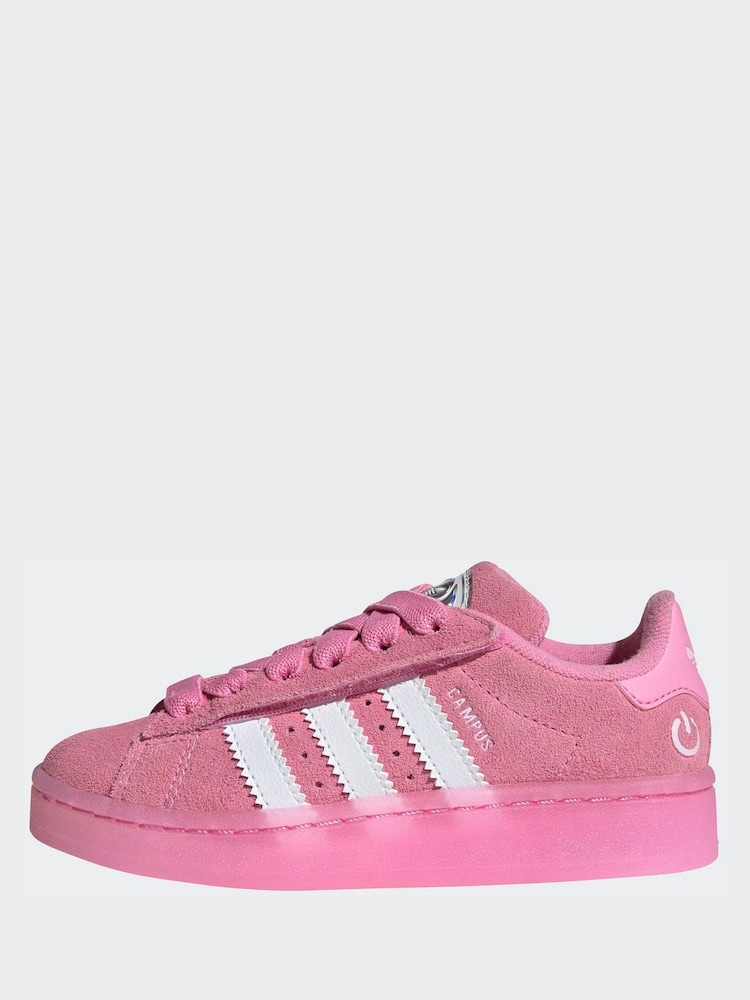 adidas Originals Pink Campus 00S Led Lights Comfort Closure Elastic Lace Shoes - Image 2 of 9 adidas Originals Pink Campus 00S Led Lights Comfort Closure Elastic Lace Shoes - Image 2 of 9