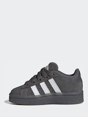 adidas Originals Grey Campus 00S Led Lights Comfort Closure Elastic Lace Shoes - Image 4 of 11