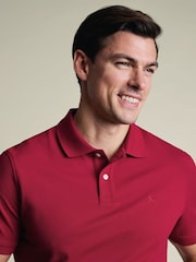Rød - Charles Tyrwhitt Kortermet Cotton Stretch Pique Poloskjorter - Bilde 2 av 5