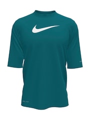 Nike Energy Green Sun Safe Hydroguard Short Sleeve Rash Vest - Image 7 of 7