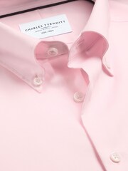 Charles Tyrwhitt Pink Non-Iron Button Down Shirt - Image 5 of 6