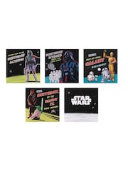 Hallmark 10 Pack Black Star Wars Birthday Cards 5 Designs - Image 3 of 4