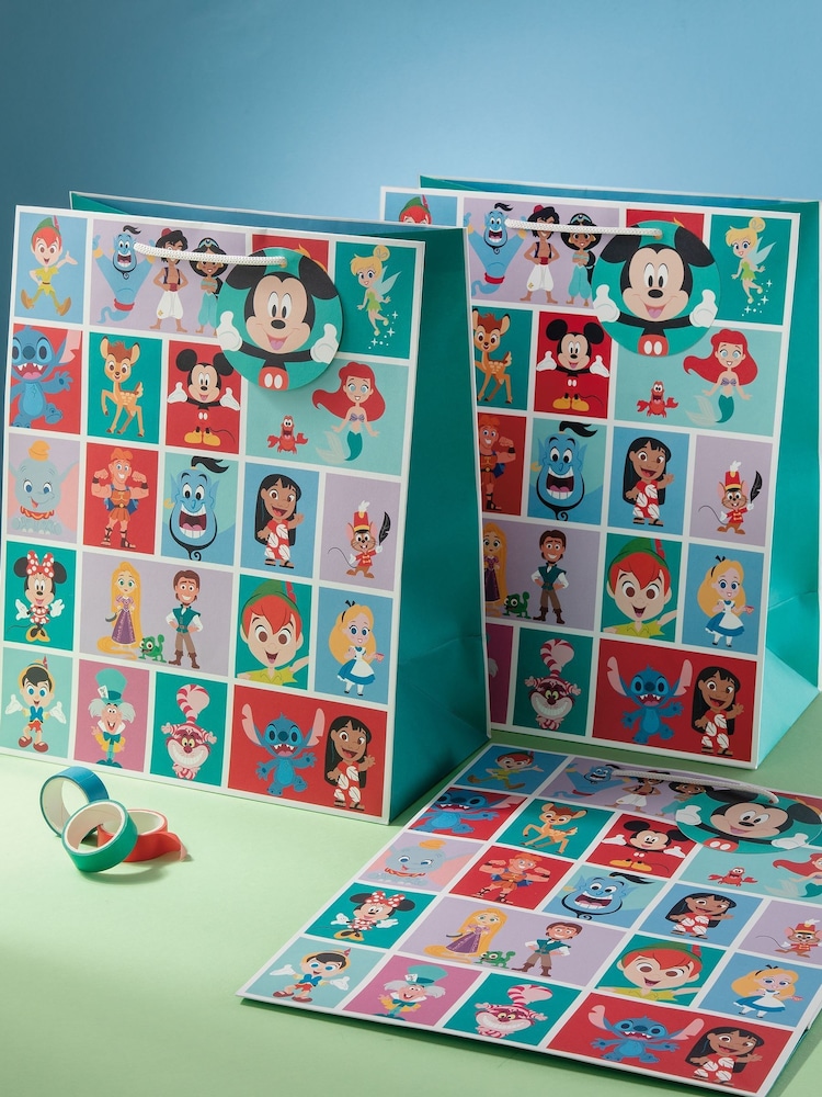 Hallmark Green 3 Large Disney Characters Gift Bags - Image 1 of 5 Hallmark Green 3 Large Disney Characters Gift Bags - Image 1 of 5