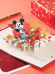 Hallmark Red 3D Pop-Up Disney Mickey Mouse Card - Image 1 of 6