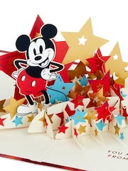 Hallmark Red 3D Pop-Up Disney Mickey Mouse Card - Image 3 of 6