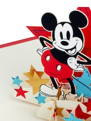 Hallmark Red 3D Pop-Up Disney Mickey Mouse Card - Image 4 of 6
