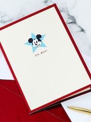 Hallmark Red 3D Pop-Up Disney Mickey Mouse Card - Image 5 of 6