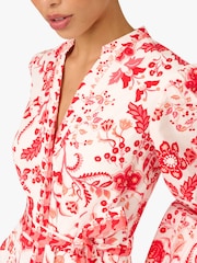 Adrianna Papell Print Tie Front Romper - Imagen 5 de 6