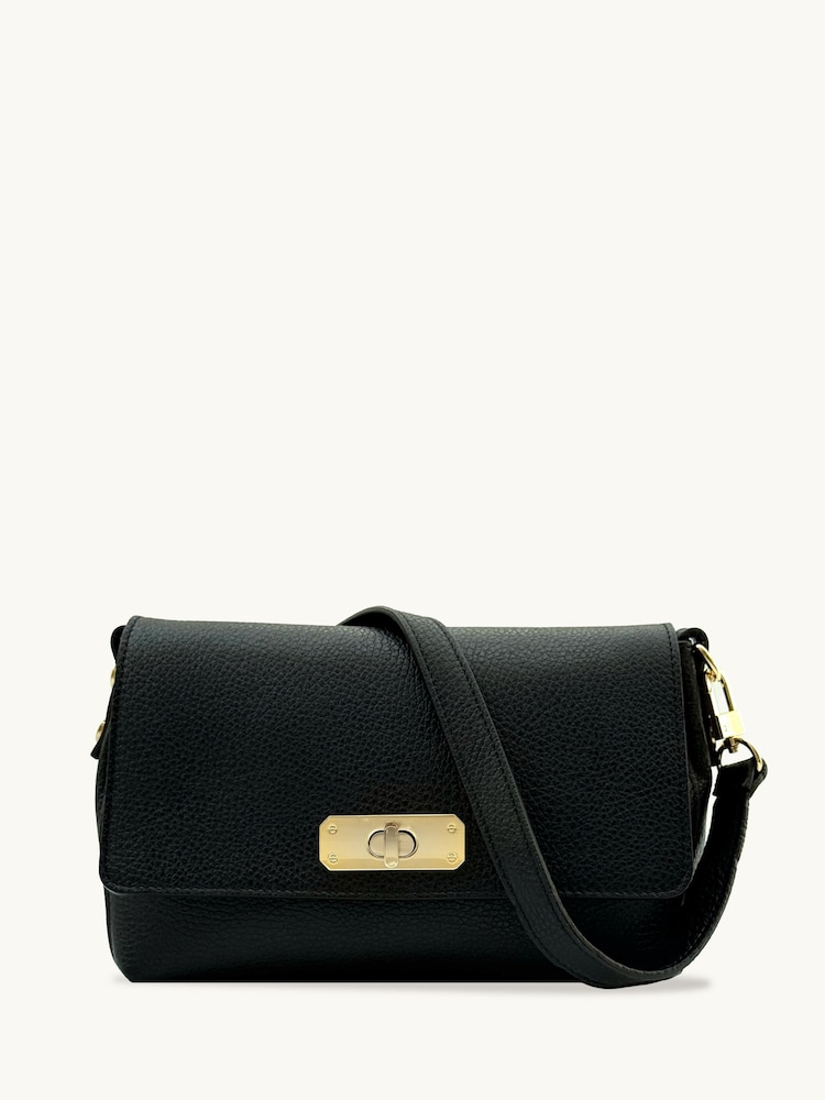 Apatchy Black The Maisie Midi Leather Bag - Image 1 of 6 Apatchy Black The Maisie Midi Leather Bag - Image 1 of 6