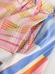 Pink/Blue Gingham Jersey Shorts - Image 3 of 3