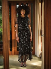 FatFace Pia Sequin Midi Skirt - Bild 1 von 8