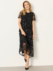 FatFace Pia Sequin Midi Skirt - Bild 5 von 8
