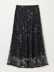 FatFace Pia Sequin Midi Skirt - Bild 8 von 8