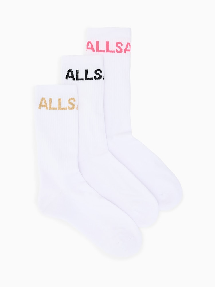 AllSaints Jae Logo Sock 3 Pack - Imagen 1 de 2