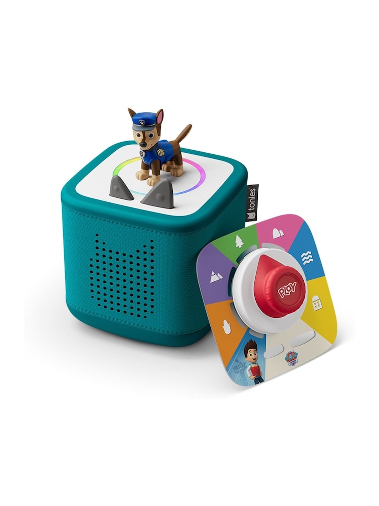 Tonies Teal Toniebox 2 Play Set with PAW Patrol Chase Tonieplay Game Controller - Image 1 of 6