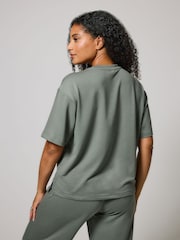 LOVALL Green Soft Touch Wide Leg Lounge Set - Image 4 of 6