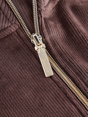 Шоколадты қоңыр - Baker by Ted Baker Velour Rib Funnel Zip Through & Joggers Set 2 Piece - 11суретінің 10 суреті
