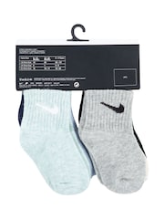 Nike Cream Infant Swoosh Ankle Socks 6 Pack - Image 4 of 4