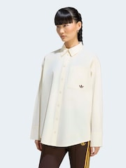 Білий - adidas Originals 3 Stripe Shirt - Image 1 of 5