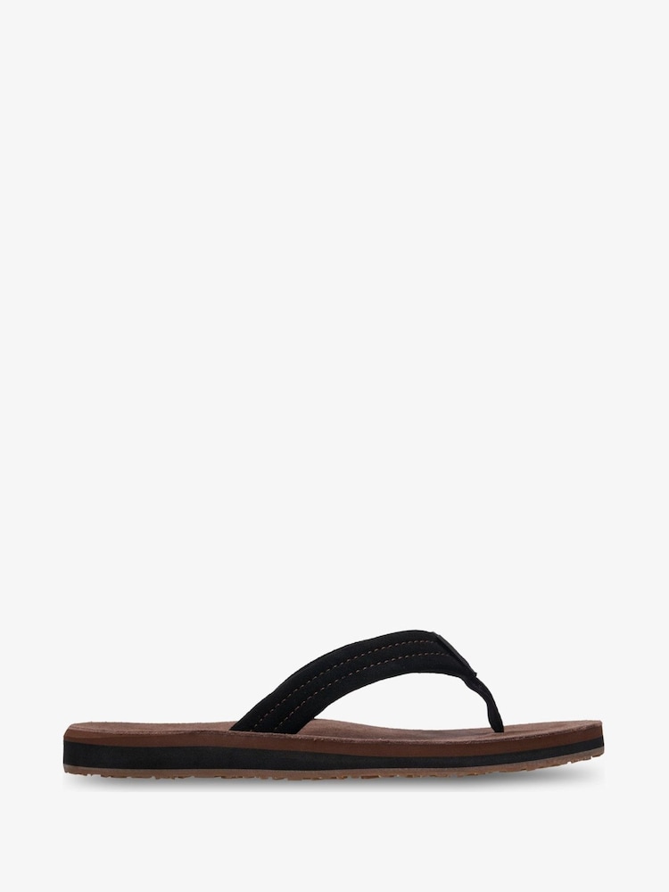 Quiksilver Brown Carver Suede Sandals - Image 1 of 5