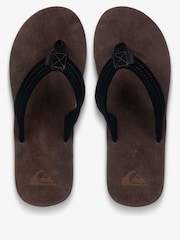Quiksilver Brown Carver Suede Sandals - Image 4 of 5