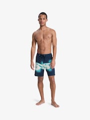 Quiksilver Blue Surfsilk Straight 18" Logo Swim Shorts - Image 4 of 8