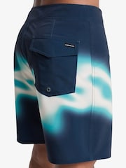 Quiksilver Blue Surfsilk Straight 18" Logo Swim Shorts - Image 6 of 8