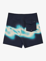 Quiksilver Blue Surfsilk Straight 18" Logo Swim Shorts - Image 8 of 8