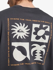 Quiksilver EVO Blossom Of Peace Backprint Graphic Short Sleeve T-Shirt - Imaginea 5 din 8