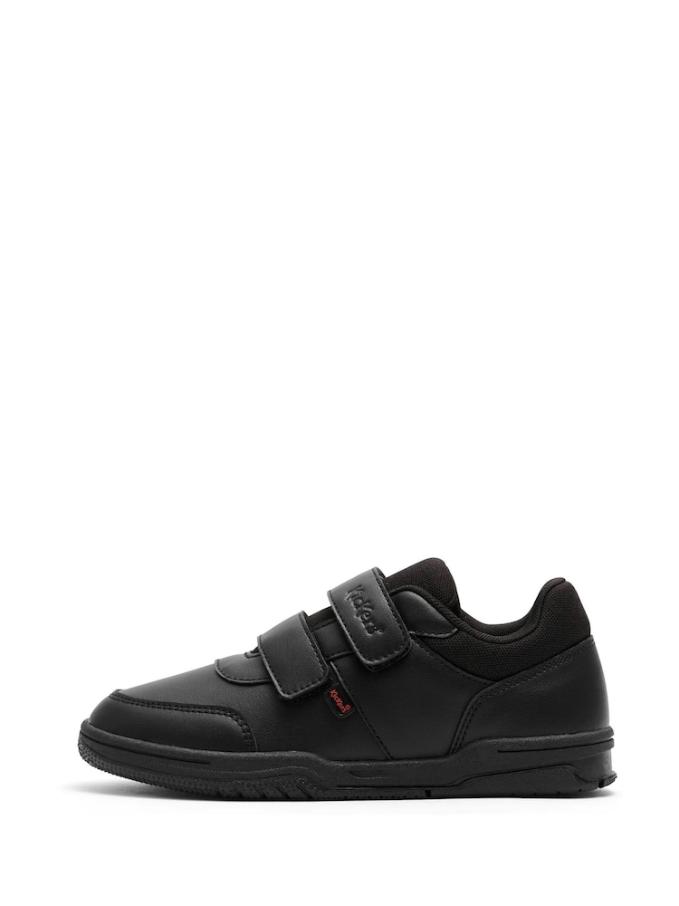 Kickers Black Mervan Lo Strap Trainers - Image 2 of 8 Kickers Black Mervan Lo Strap Trainers - Image 2 of 8